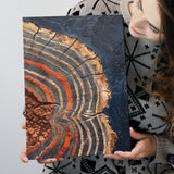 Painting A Close-Up Of An Old Half Of Weathered Tree, Canvas Painting, Canvas Print Wall Art Decor