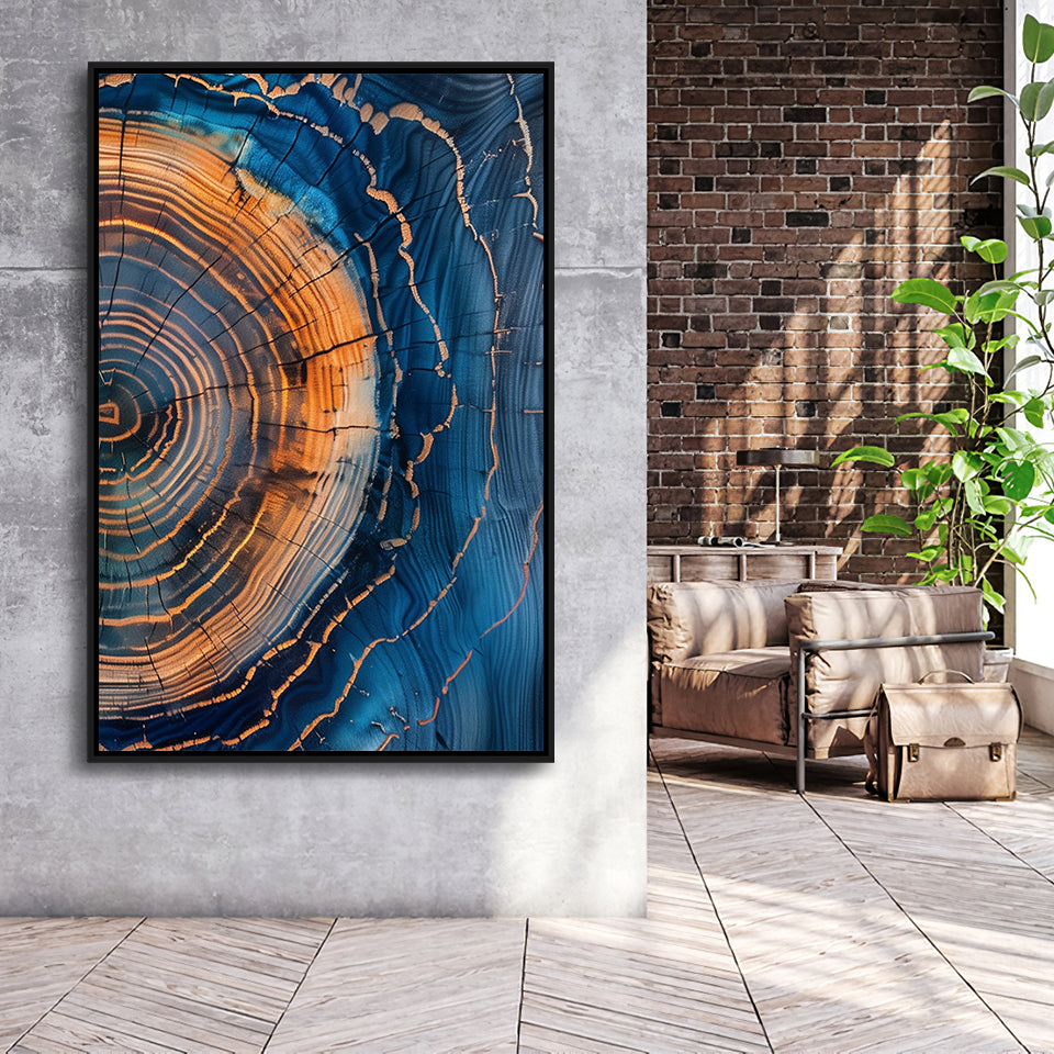 Painting A Close-Up Of An Old  Tree Art,Framed Canvas Prints Wall Art Decor, Floating Frame