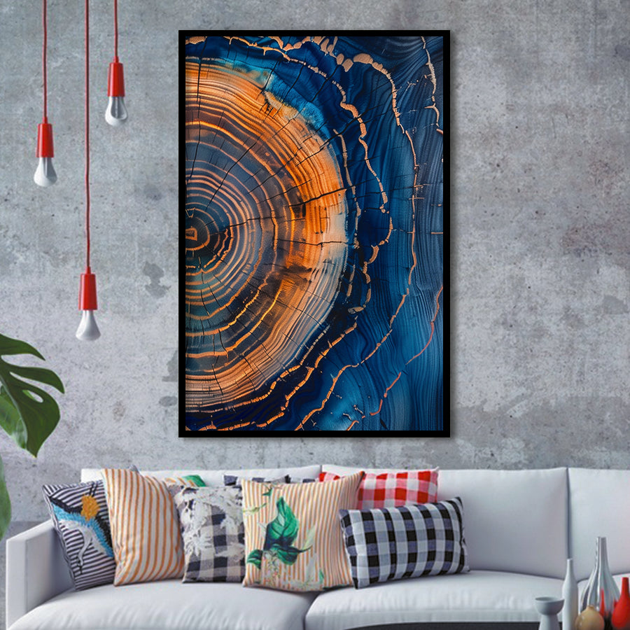 Painting A Close-Up Of An Old Tree Art,Framed Art Prints Wall Decor, Picture Framed