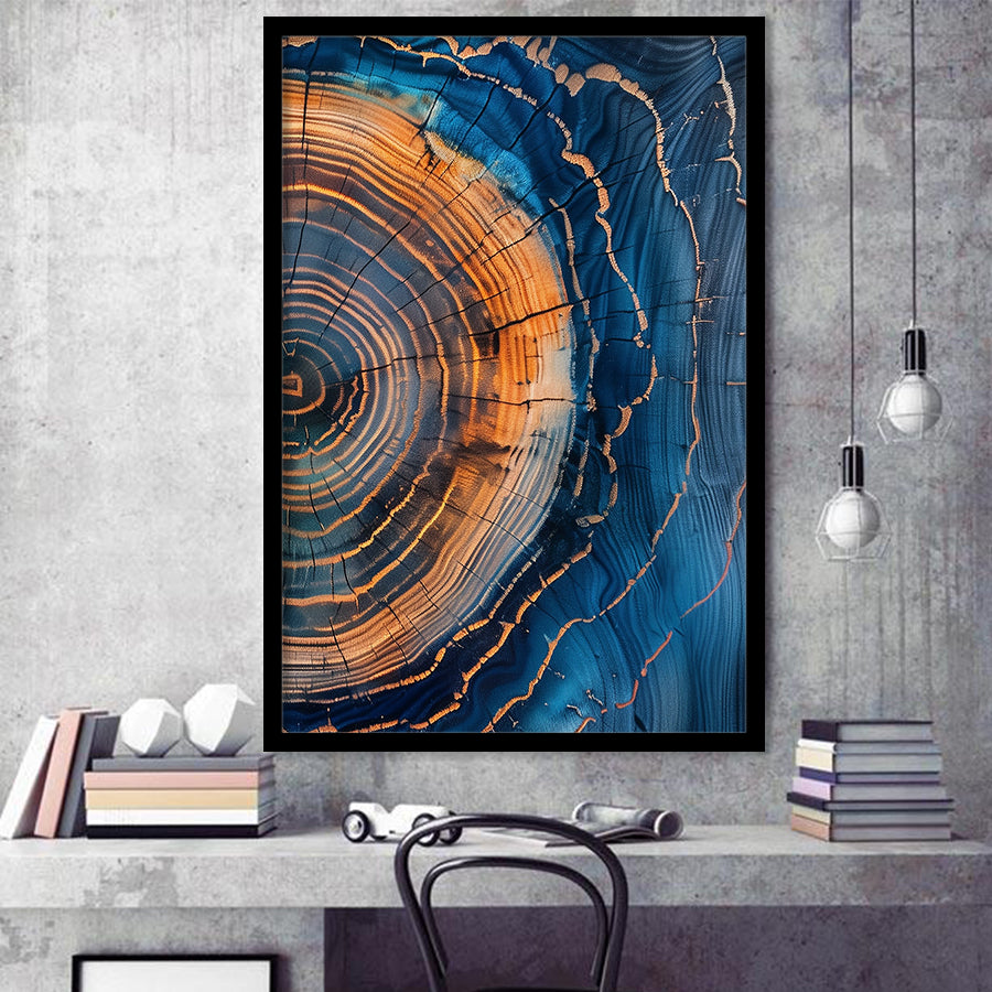 Painting A Close-Up Of An Old Tree Art,Framed Art Prints Wall Decor, Picture Framed