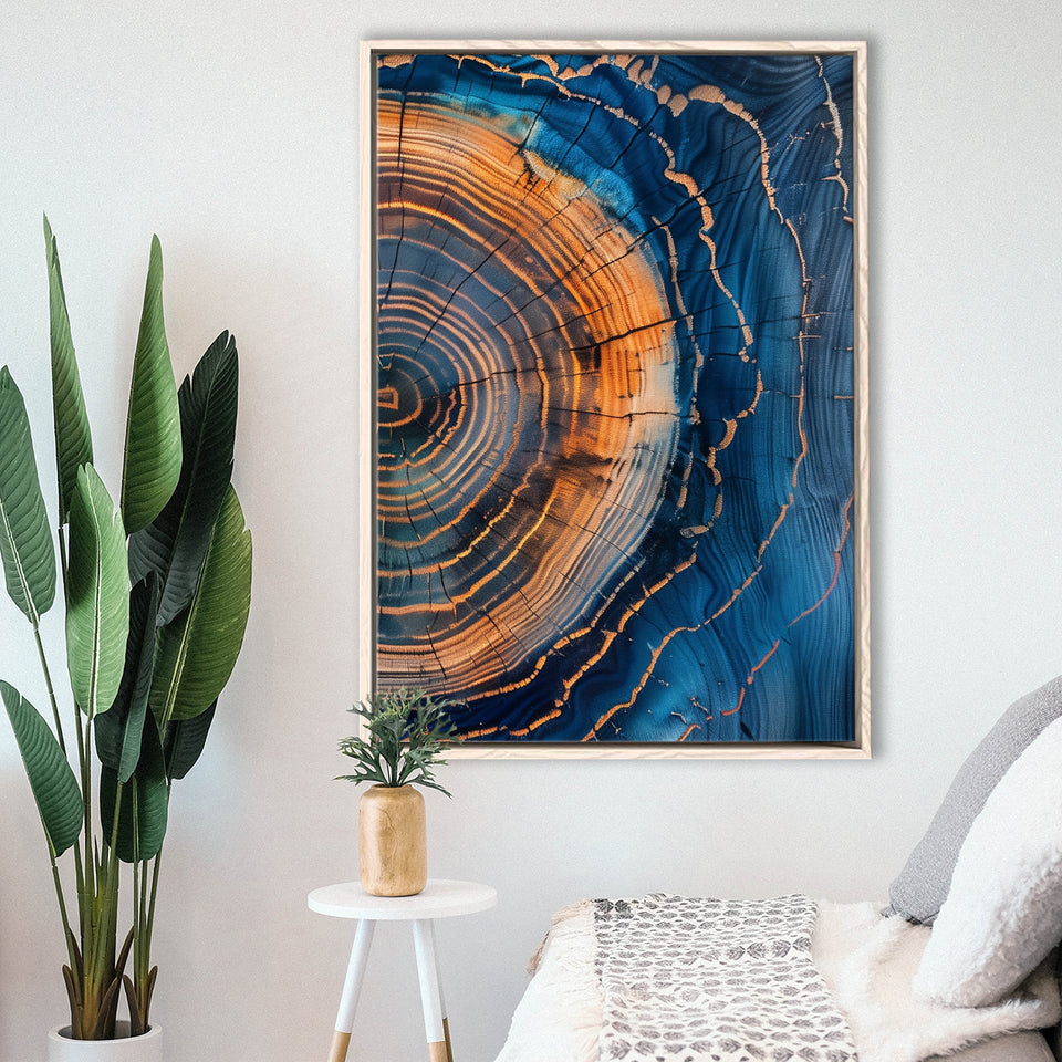 Painting A Close-Up Of An Old  Tree Art,Framed Canvas Prints Wall Art Decor, Floating Frame