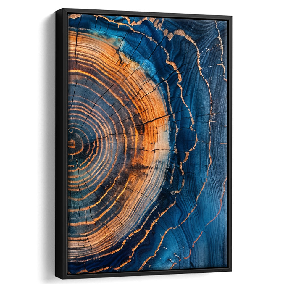 Painting A Close-Up Of An Old  Tree Art,Framed Canvas Prints Wall Art Decor, Floating Frame