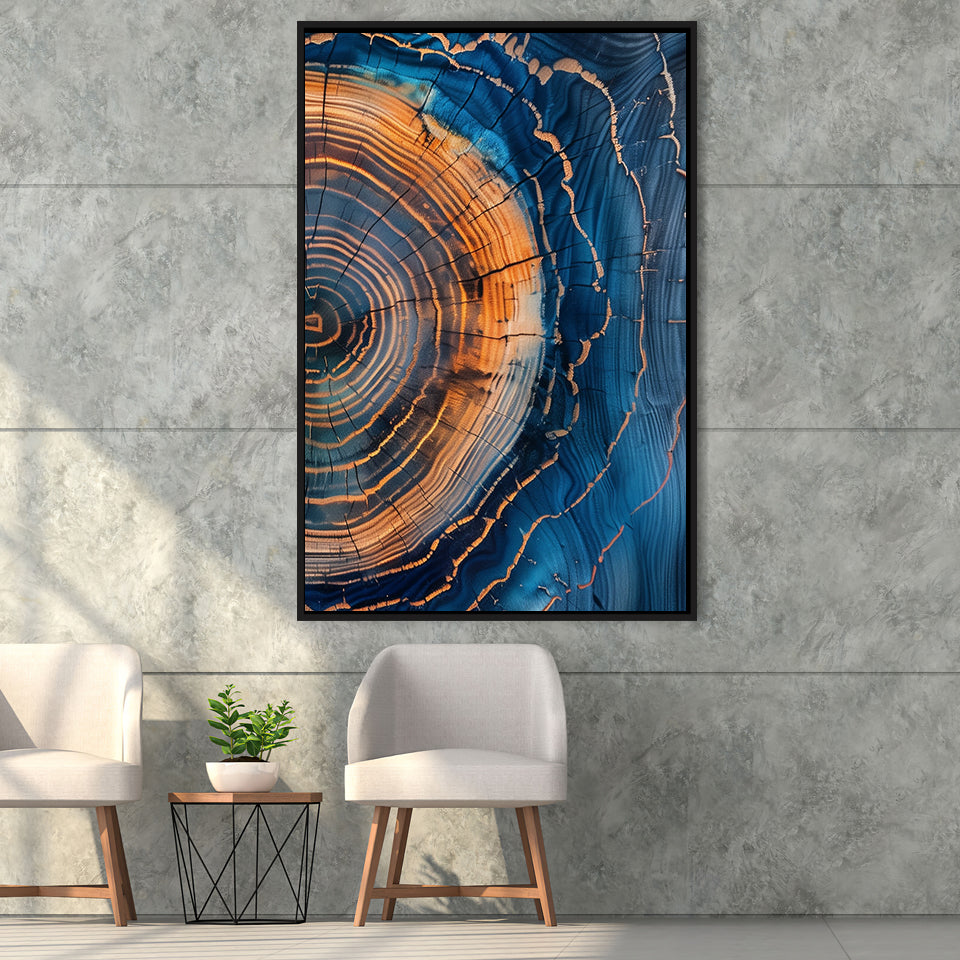 Painting A Close-Up Of An Old  Tree Art,Framed Canvas Prints Wall Art Decor, Floating Frame