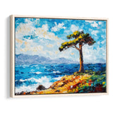 Painting Cypress Tree, Pebble Beach, California, Golf Art Print, Gift for him, Framed Canvas Prints Wall Art