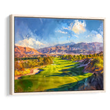 Painting Shadow Creek Golf Club Hole 18, Golf Art Print, Gift for him, Framed Canvas Prints Wall Art