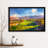 Painting Shadow Creek Golf Club Hole 18, Golf Art Print, Gift for him, Framed Canvas Prints Wall Art