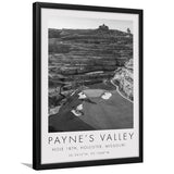 Payne's Valley, Hole 18th, Missouri, Golf Art, Gift for him, Framed Art Print Wall Decor