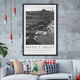 Payne's Valley, Hole 18th, Missouri, Golf Art, Gift for him, Framed Art Print Wall Decor