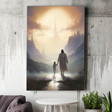 Peaceful Walk At The Lds Temple, Canvas Painting, Canvas Prints Wall Art Decor