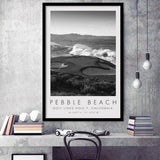 Pebble Beach Golf Links 07, California, Golf Art, Gift for him, Framed Art Print Wall Decor