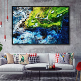 Pebble Beach Golf Links 7Th Hole, Watercolor Painting, Golf Art Print, Gift for him, Framed Canvas Prints Wall Art