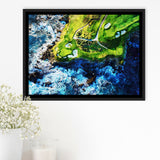 Pebble Beach Golf Links 7Th Hole, Watercolor Painting, Golf Art Print, Gift for him, Framed Canvas Prints Wall Art