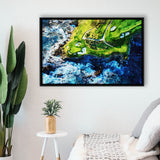 Pebble Beach Golf Links 7Th Hole, Watercolor Painting, Golf Art Print, Gift for him, Framed Canvas Prints Wall Art