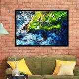 Pebble Beach Golf Links 7Th Hole, Watercolor Painting, Golf Art, Gift for him, Framed Art Prints Wall Decor