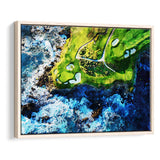 Pebble Beach Golf Links 7Th Hole, Watercolor Painting, Golf Art Print, Gift for him, Framed Canvas Prints Wall Art
