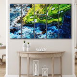 Pebble Beach Golf Links 7Th Hole, Watercolor Painting, Golf Art Print, Extra Large 5 Panel, Canvas Prints Wall Art