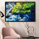 Pebble Beach Golf Links 7Th Hole, Watercolor Painting, Golf Art Print, Gift for him, Framed Canvas Prints Wall Art