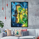 Pebble Beach Golf Links, 7th Hole, Watercolor Painting V2, Golf Art, Gift for him, Framed Art Print Wall Decor