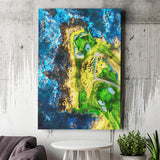 Pebble Beach Golf Links, 7th Hole, Watercolor Painting V2, Golf Art Print, Gift for him, Canvas Print Wall Art