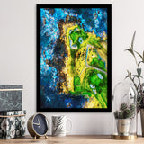 Pebble Beach Golf Links, 7th Hole, Watercolor Painting V2, Golf Art, Gift for him, Framed Art Print Wall Decor