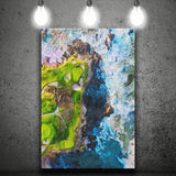 Pebble Beach Golf Links, 7th Hole, Watercolor Painting, Golf Art Print, Gift for him, Canvas Print Wall Art