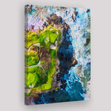 Pebble Beach Golf Links, 7th Hole, Watercolor Painting, Golf Art Print, Gift for him, Canvas Print Wall Art