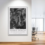 Pebble Beach Golf Links 7th Over View, Pebble Beach, California, Golf Art Print, Framed Canvas Print Wall Art