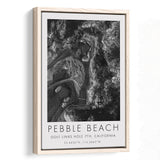 Pebble Beach Golf Links 7th Over View, Pebble Beach, California, Golf Art Print, Framed Canvas Print Wall Art