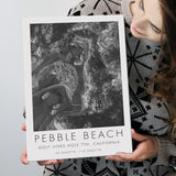 Pebble Beach Golf Links 7th Over View, Pebble Beach, California, Golf Art Print, Gift for him, Canvas Print Wall Art