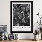 Pebble Beach Golf Links 7th Over View, Pebble Beach, California, Golf Art, Gift for him, Framed Art Print Wall Decor