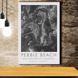 Pebble Beach Golf Links 7th Over View, Pebble Beach, California, Golf Art Print, Gift for him, Canvas Print Wall Art