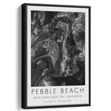 Pebble Beach Golf Links 7th Over View, Pebble Beach, California, Golf Art Print, Framed Canvas Print Wall Art