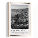 Pebble Beach Golf Links 7th, Pebble Beach, California, Golf Art Print, Floating Frame, Framed Canvas Print Wall Art