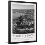 Pebble Beach Golf Links 7th, Pebble Beach, California, Golf Art, Gift for him, Framed Art Print Wall Decor