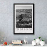 Pebble Beach Golf Links 7th, Pebble Beach, California, Golf Art Print, Floating Frame, Framed Canvas Print Wall Art