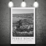 Pebble Beach Golf Links 7th, Pebble Beach, California, Golf Art Print, Gift for him, Canvas Print Wall Art