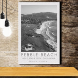 Pebble Beach Golf Links, 9th & 10th Holes, California, Golf Art Print, Gift for him, Canvas Print Wall Art