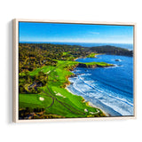 Pebble Beach Golf Links Painting V1, California, Golf Art Print, Gift for him, Framed Canvas Prints Wall Art