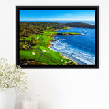 Pebble Beach Golf Links Painting V1, California, Golf Art Print, Gift for him, Framed Canvas Prints Wall Art