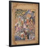 Persian Art, Miniature Art Print, Islamic Manuscript Painting, Framed Art Prints Wall Decor, Picture Framed