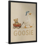 Personalized Mispronunciation Print, Goose Teddy Nursery, Pet Lover Art, Framed Art Print, Fine Art Wall Decor