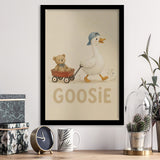 Personalized Mispronunciation Print, Goose Teddy Nursery, Pet Lover Art, Framed Art Print, Fine Art Wall Decor