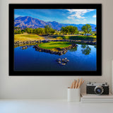 Pga West Stadium Course Painting, Hole 17At Califorlia, Golf Art, Gift for him, Framed Art Prints Wall Decor