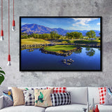 Pga West Stadium Course Painting, Hole 17At Califorlia, Golf Art, Gift for him, Framed Art Prints Wall Decor