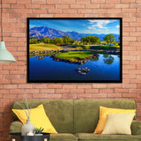 Pga West Stadium Course Painting, Hole 17At Califorlia, Golf Art, Gift for him, Framed Art Prints Wall Decor