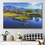 Pga West Stadium Course Painting, Hole 17At Califorlia, Golf Art Print, Gift for him, Canvas Prints Wall Art