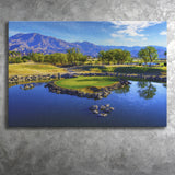 Pga West Stadium Course Painting, Hole 17At Califorlia, Golf Art Print, Gift for him, Canvas Prints Wall Art