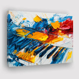 Piano Art Painting Mixed  Color, Canvas Print Wall Art Home Decor, Painting Canvas Art Print