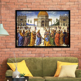 Pietro Perugino,Delivery Of The Keys, Framed Art Print Wall Decor, Framed Picture