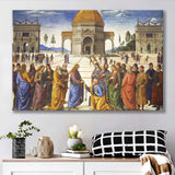 Pietro Perugino,Delivery of the Keys Canvas Art, Canvas Print Wall Art Decor, Landscape Art Print